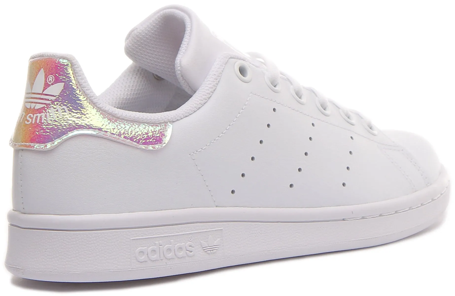 Adidas Stan Smith In White Pink For Juniors