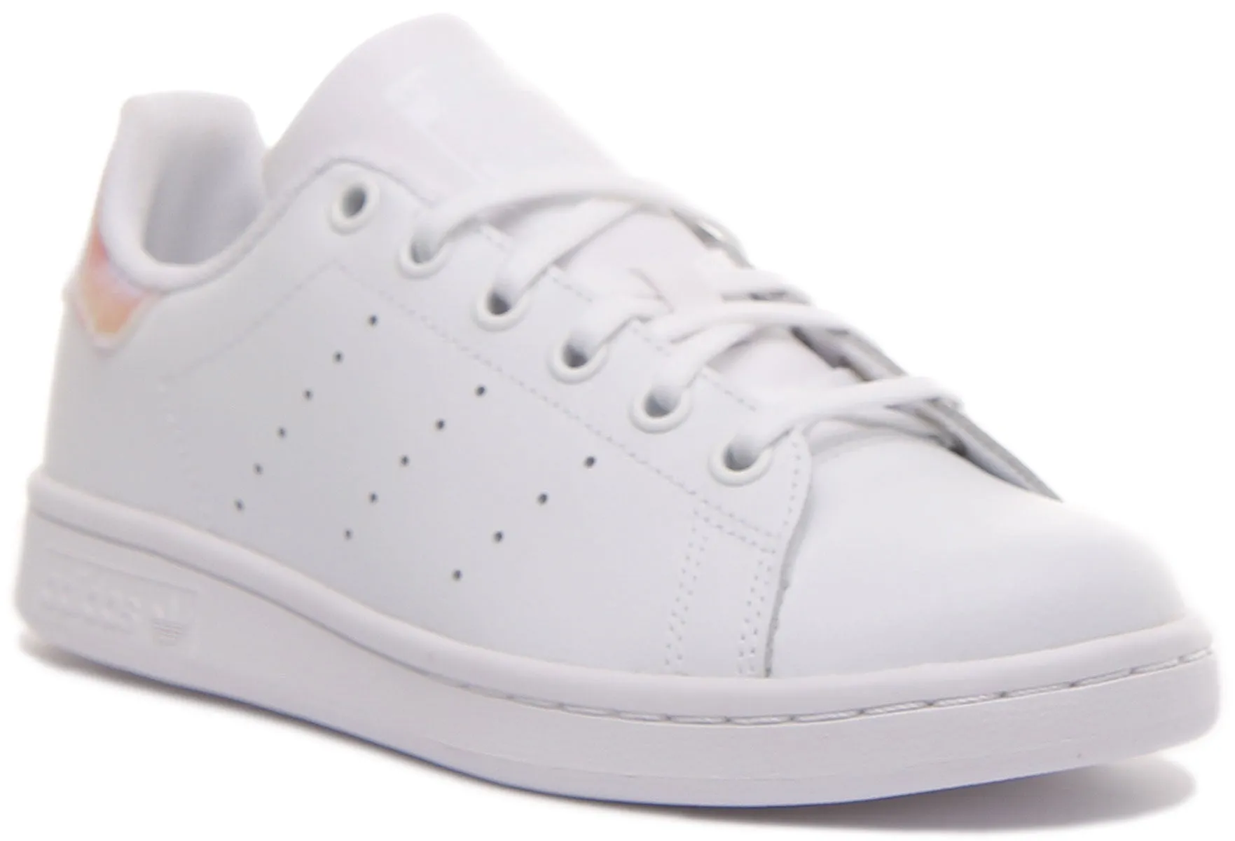 Adidas Stan Smith In White Pink For Juniors