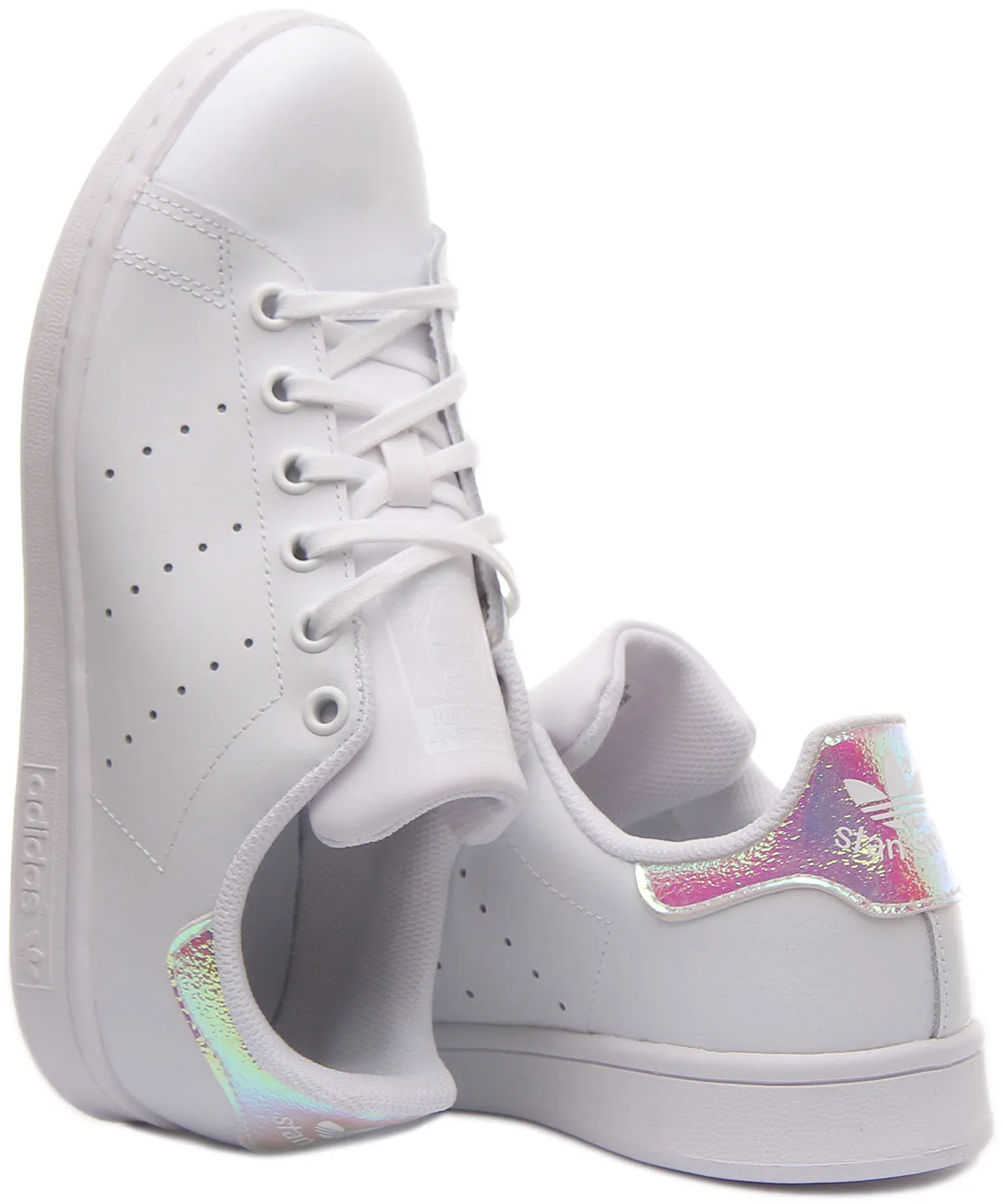 Adidas Stan Smith In White Pink For Juniors