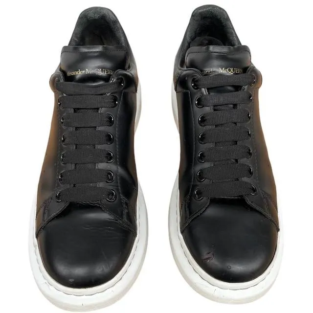 Alexander McQueen Leather Oversized Trainers UK 8