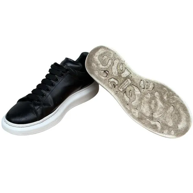 Alexander McQueen Leather Oversized Trainers UK 8