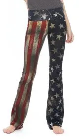 AMERICANA STARS AND STRIPES YOGA PANTS