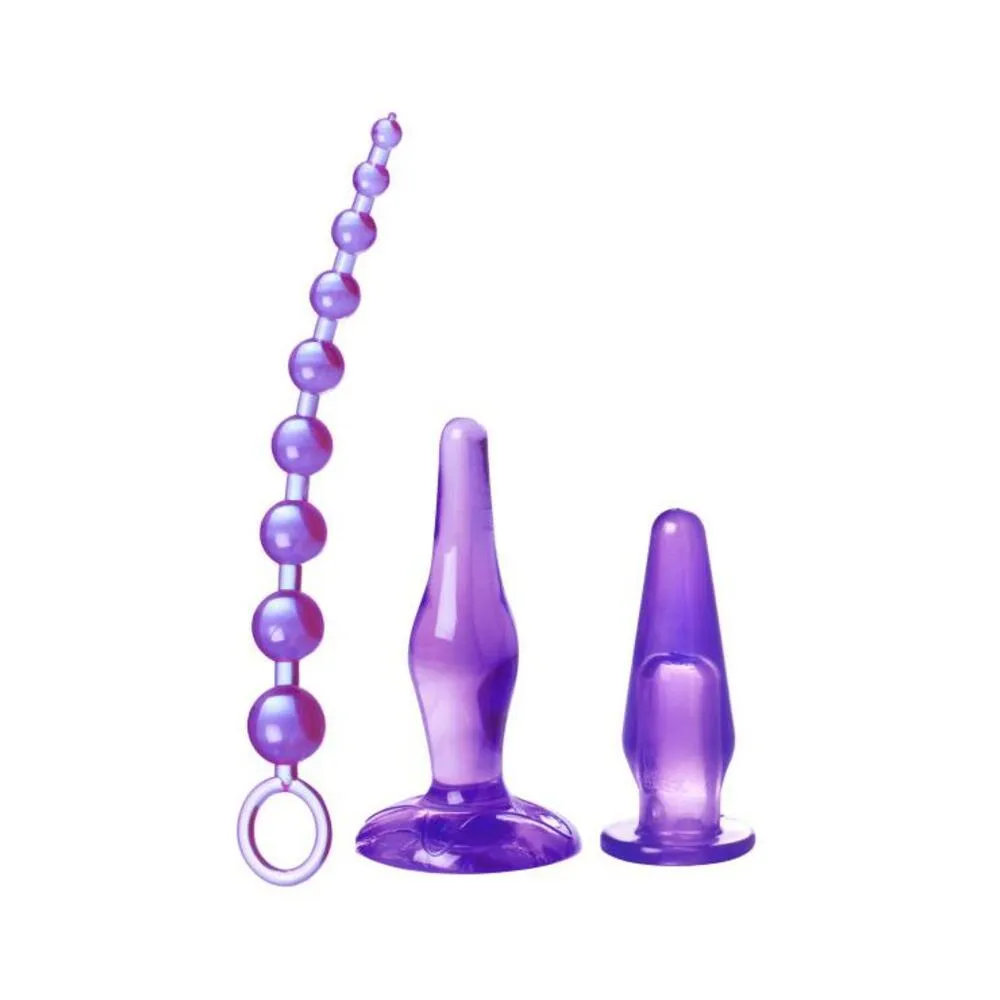 Amethyst Adventure 3 Piece Anal Toy Kit