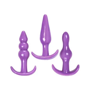 Anal Trainer 3 Piece Anal Play Kit - Purple