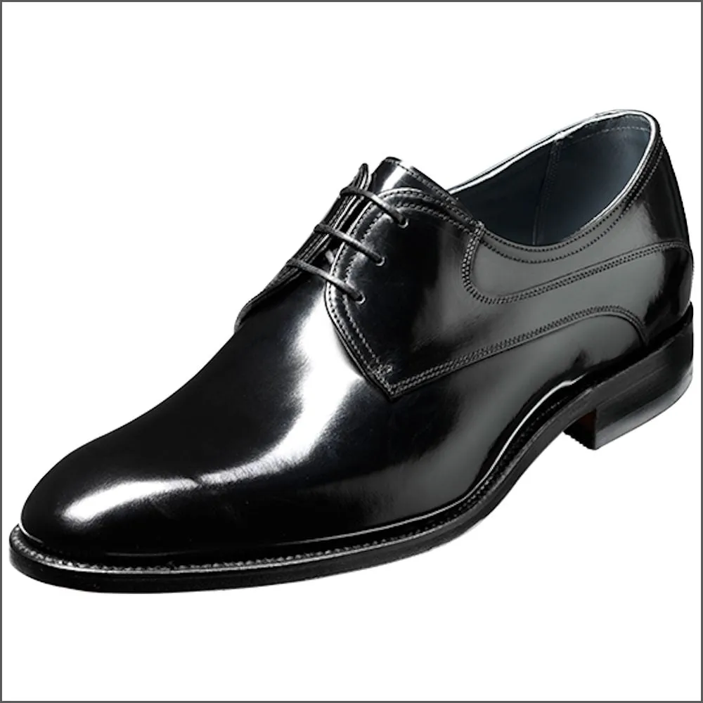 Barker Wickham Black Polish Derby--