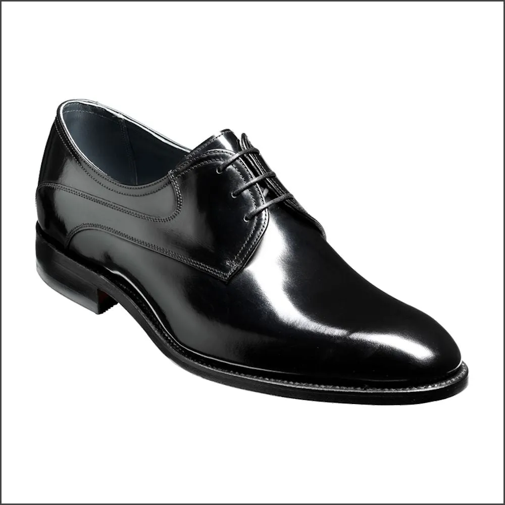 Barker Wickham Black Polish Derby--