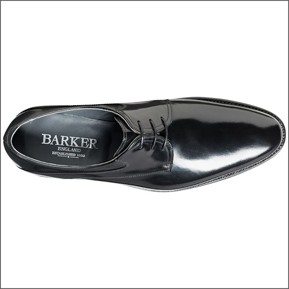 Barker Wickham Black Polish Derby--