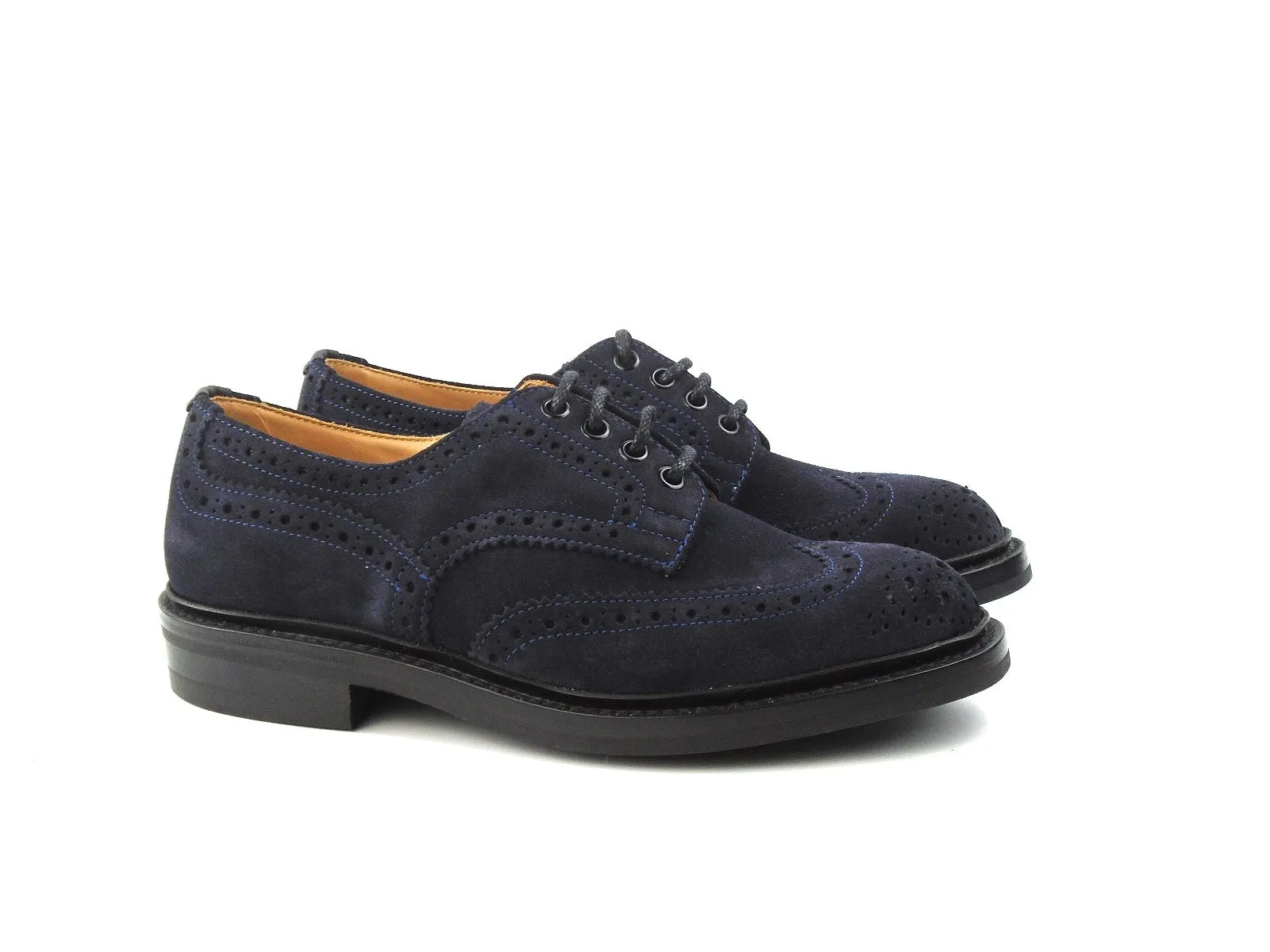 Bourton Country Shoe - Navy Repello Suede