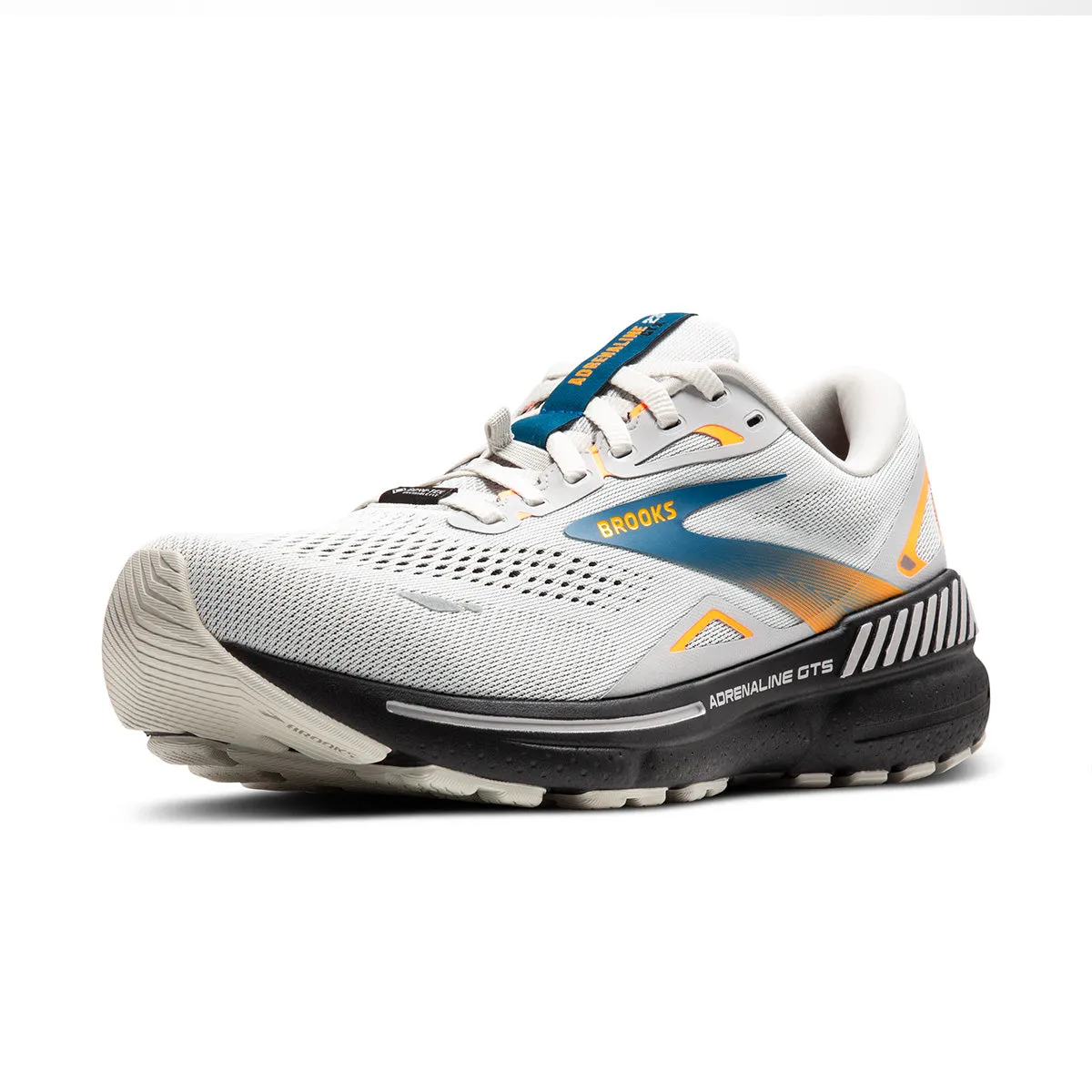 Brooks Adrenaline GTS 23 GTX Mens | Oyster Mushroom/orange/blue