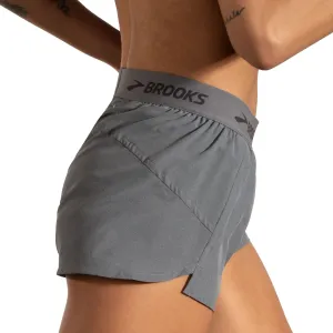 Brooks | Chaser 3" Short | Women's | Heather Charcoal