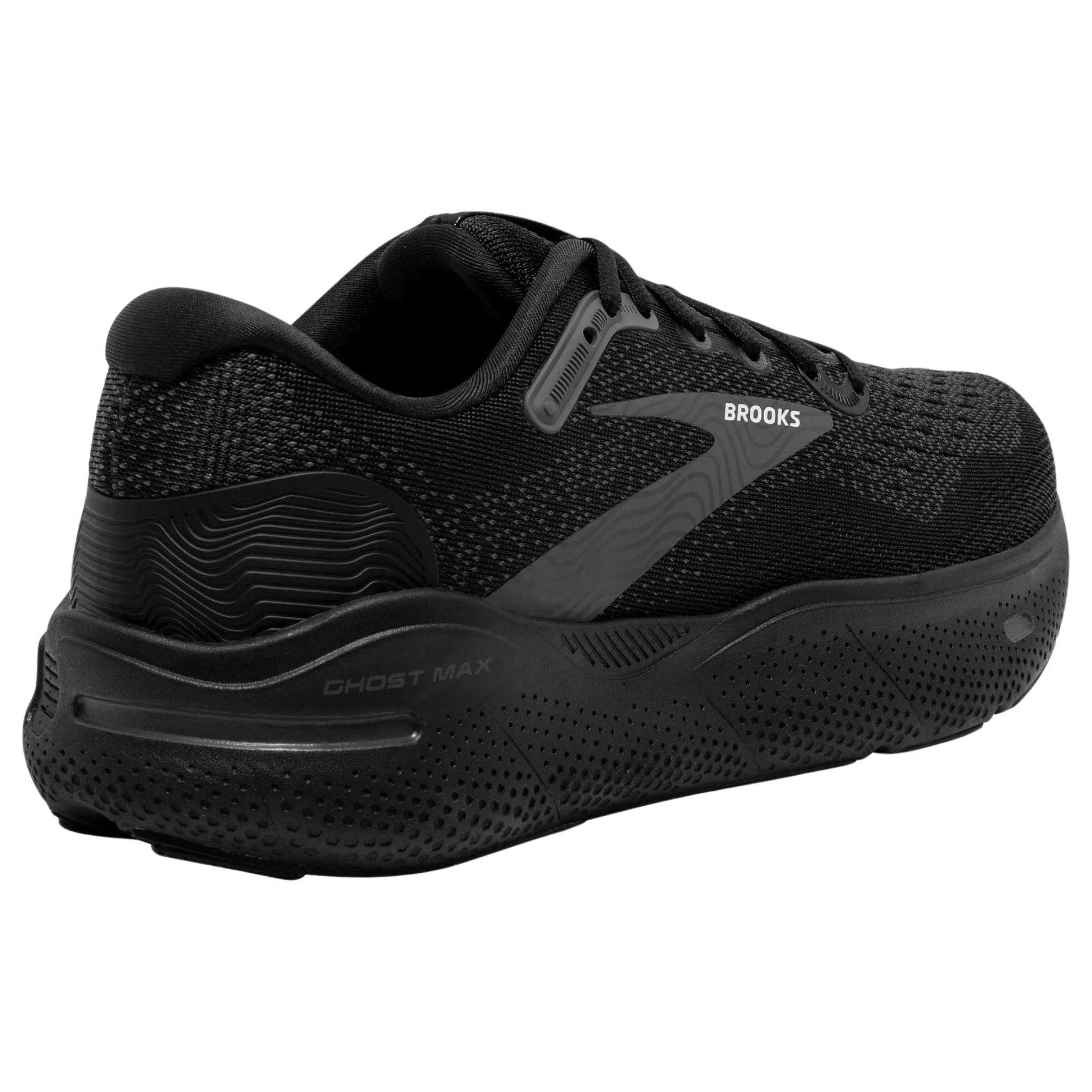 Brooks Men's 110406 020 Ghost Max Black Black Ebony Cushion Neutral Running Shoes