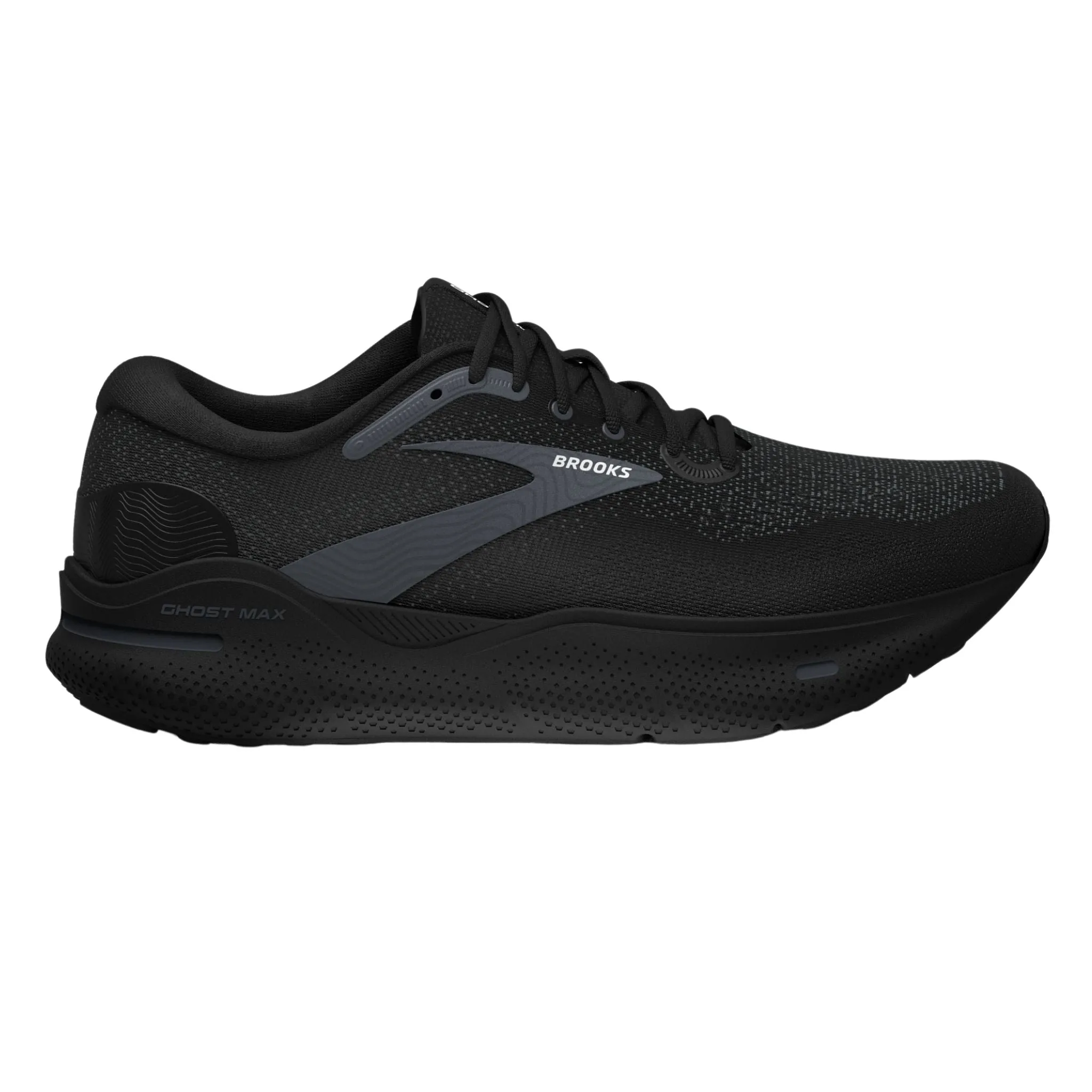 Brooks Men's 110406 020 Ghost Max Black Black Ebony Cushion Neutral Running Shoes