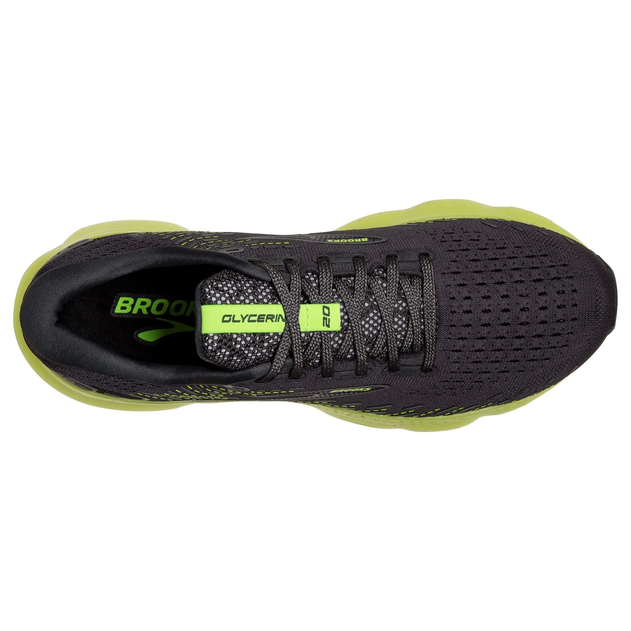 Brooks | Men's Glycerin 20 Running Shoes - Ebony/Nightlife