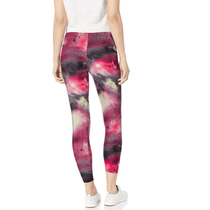 Carnival Womens Full-Length Soft Microfiber Legging, galaxy print, Large