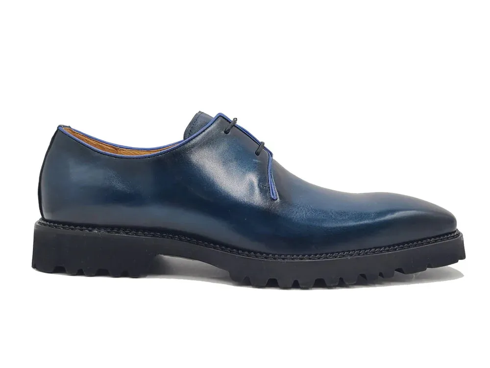 Carrucci Shoes Oxford Genuine Leather Black Rubber Sole