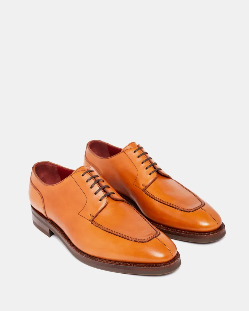 Cognac Calf Norwegian Split Toe Shoe