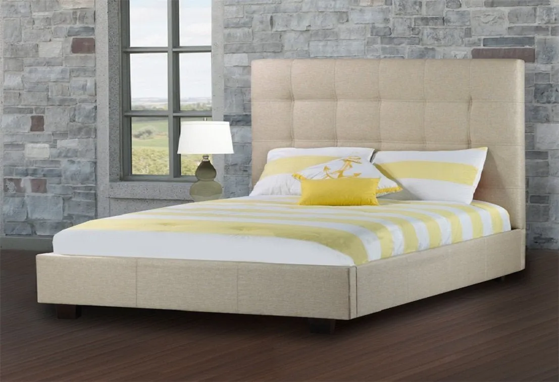 Comfortable Bed with Luxuriously padded headboard