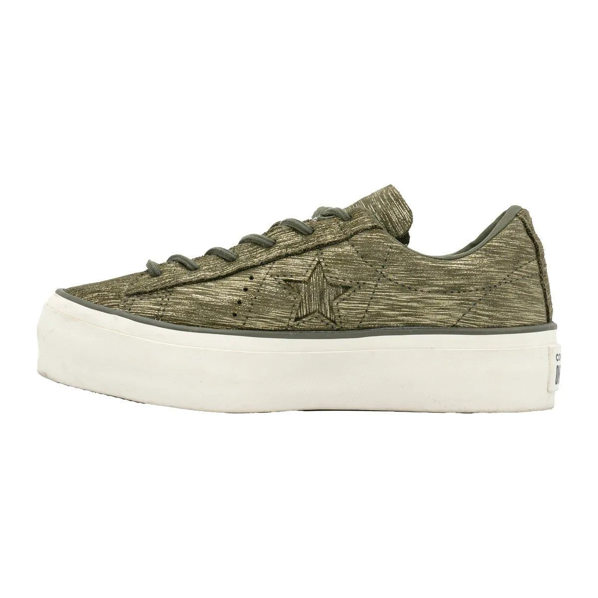 Converse One Star Low-Top Sneakers Green Colour For Women