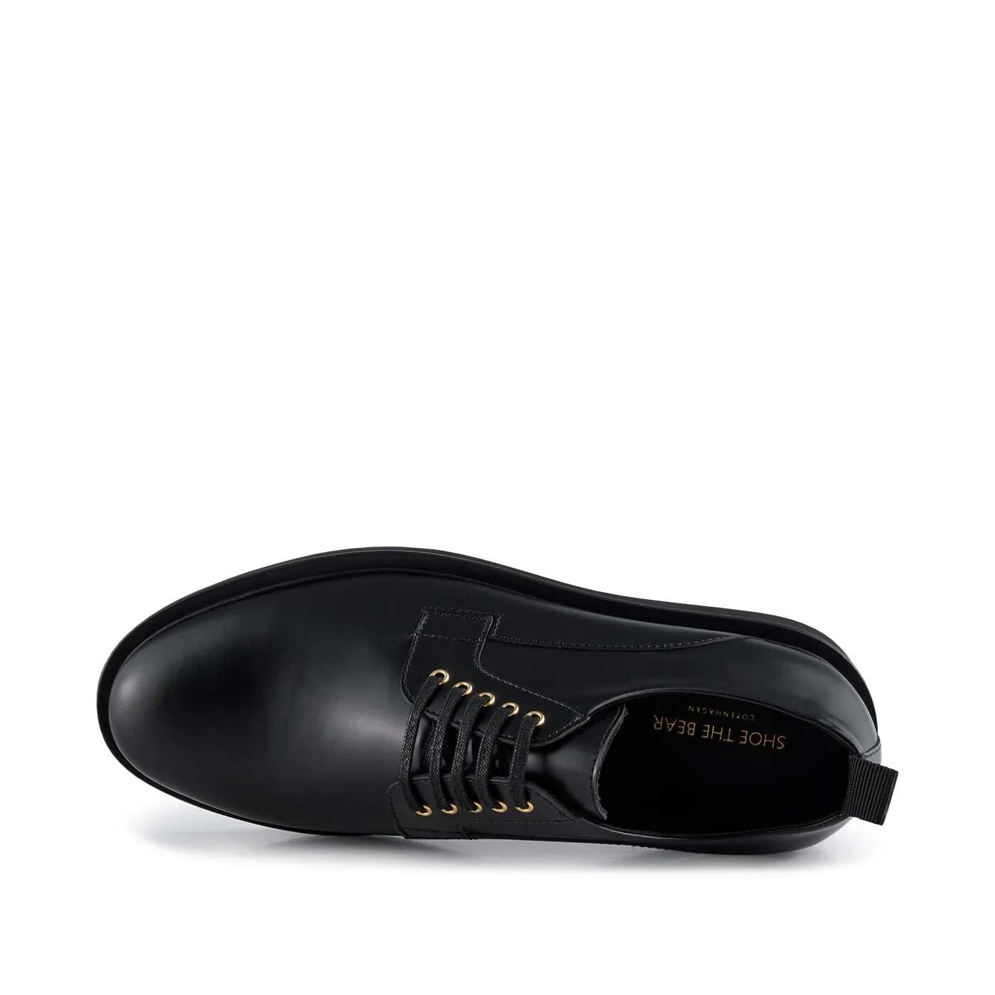 Cosmos shoe leather - BLACK