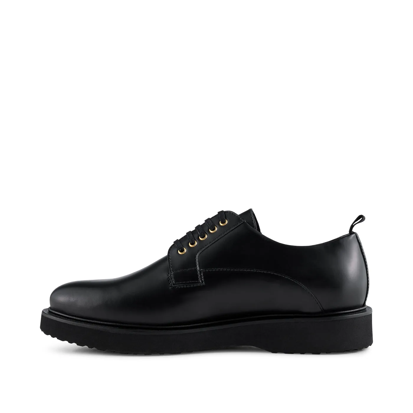 Cosmos shoe leather - BLACK