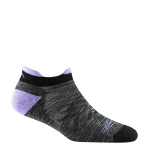 Darn Tough Women's Run No Show Tab Ultra-Lightweight Running Sock in Space Gray