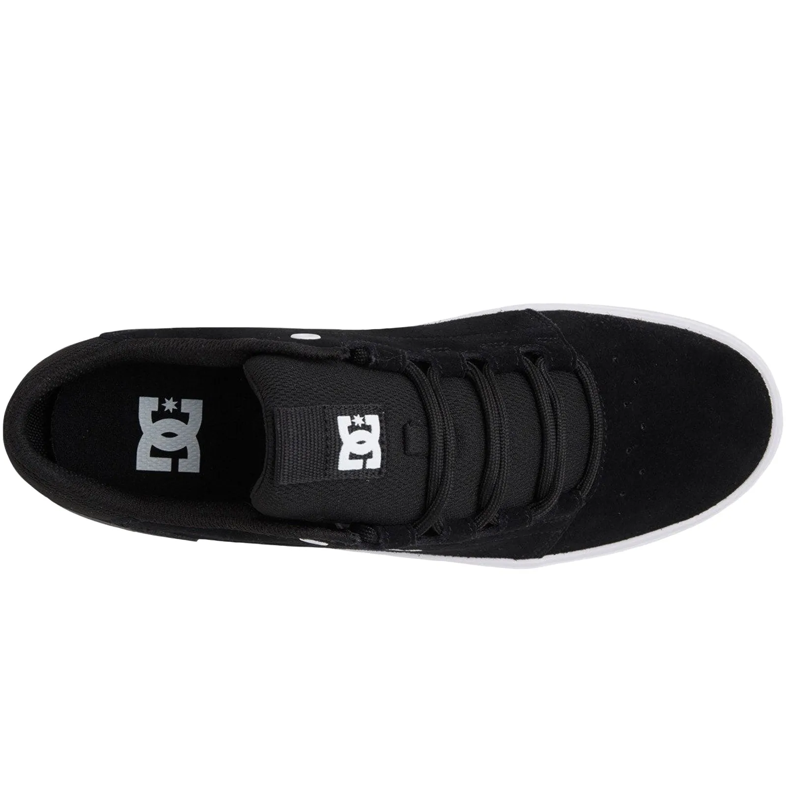 DC Shoes Mens Hyde Suede Casual Lace Up Trainers - Black