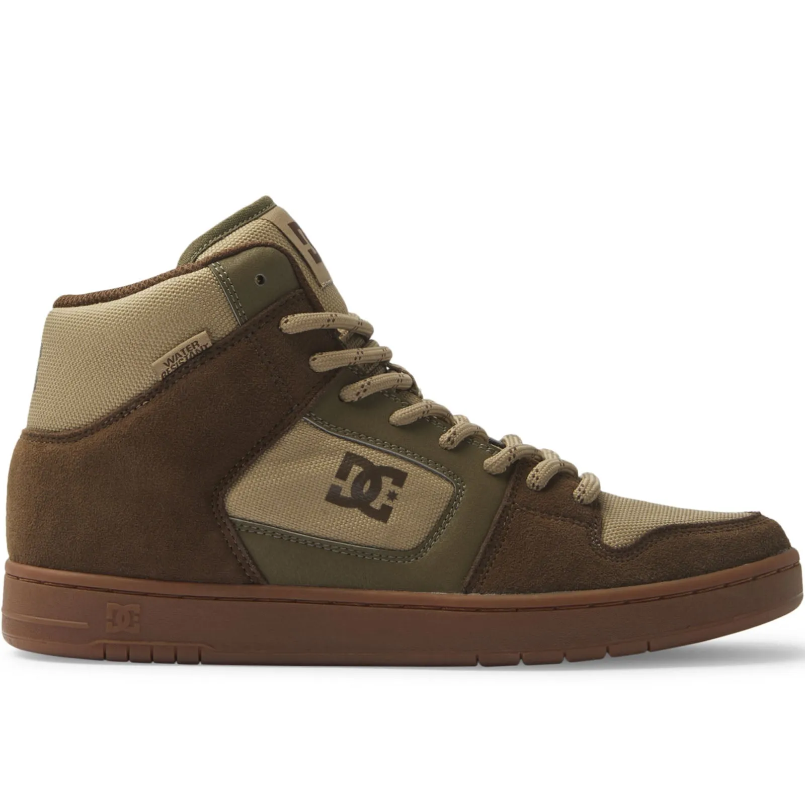 DC Shoes Mens Manteca 4 High Top Suede Leather Trainers - Dark Choc