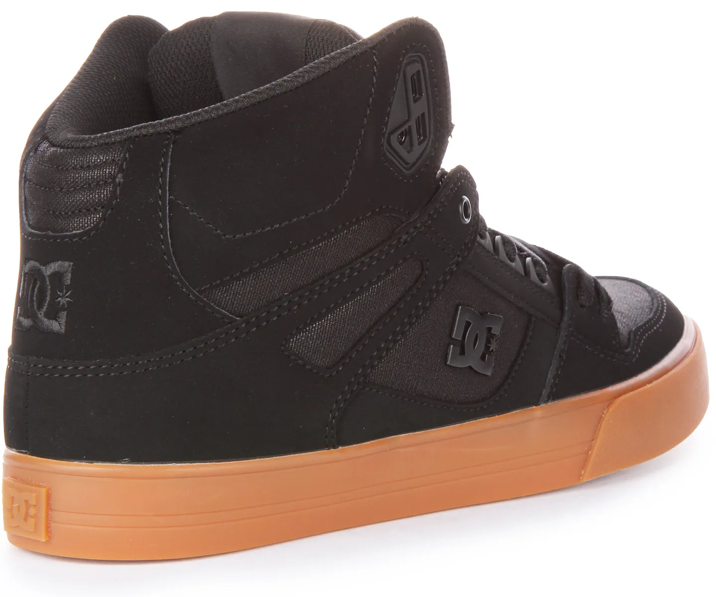 Dc Shoes Pure Hightop W In Black Gum Sole