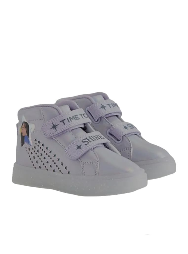 Disney Wish Lilac Holographic Light Up Trainers