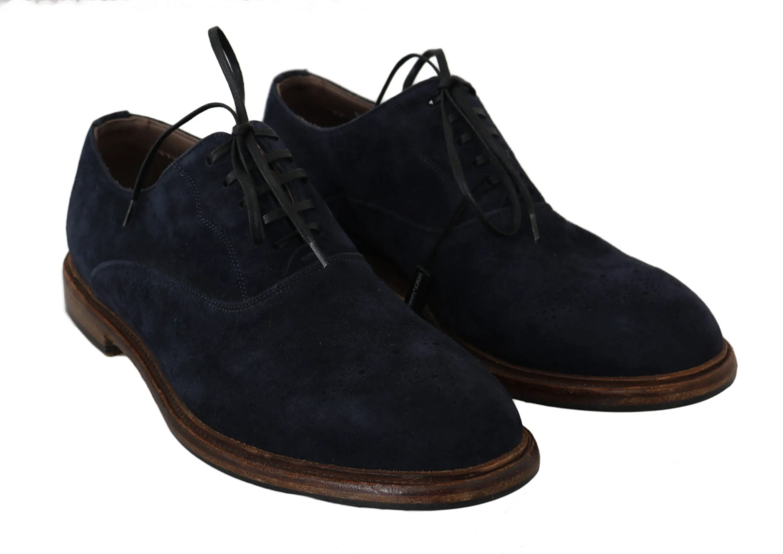 Dolce & Gabbana Elegant Blue Derby Dress Shoes