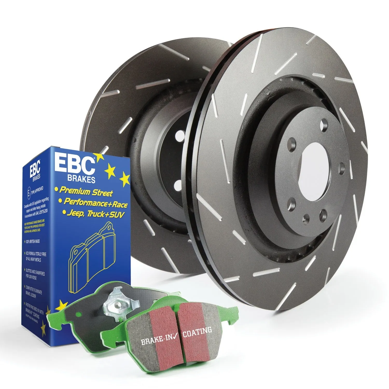 EBC Brakes S2KF1113 S2 Kits Greenstuff 2000 and USR Rotors