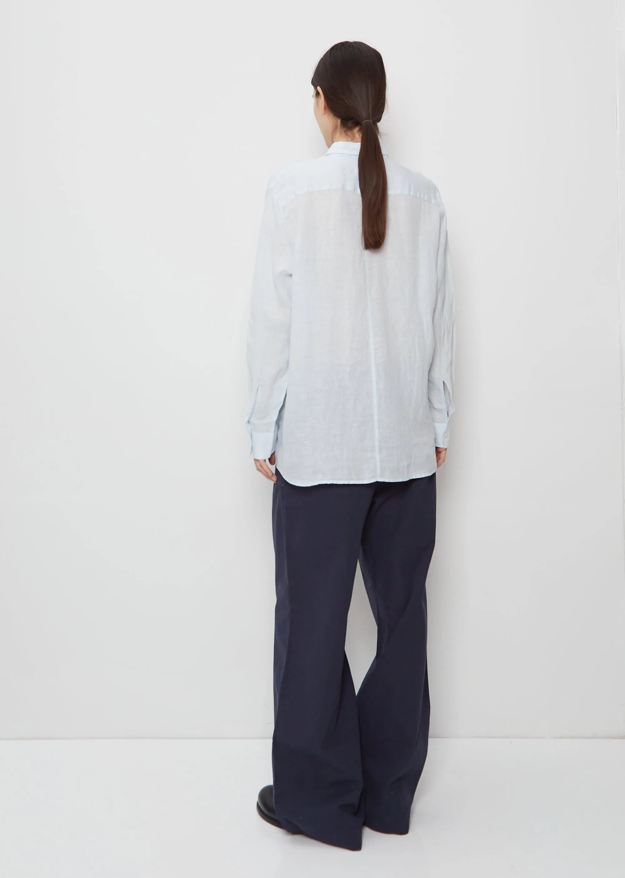 Elma Edit Linen Shirt — Grey