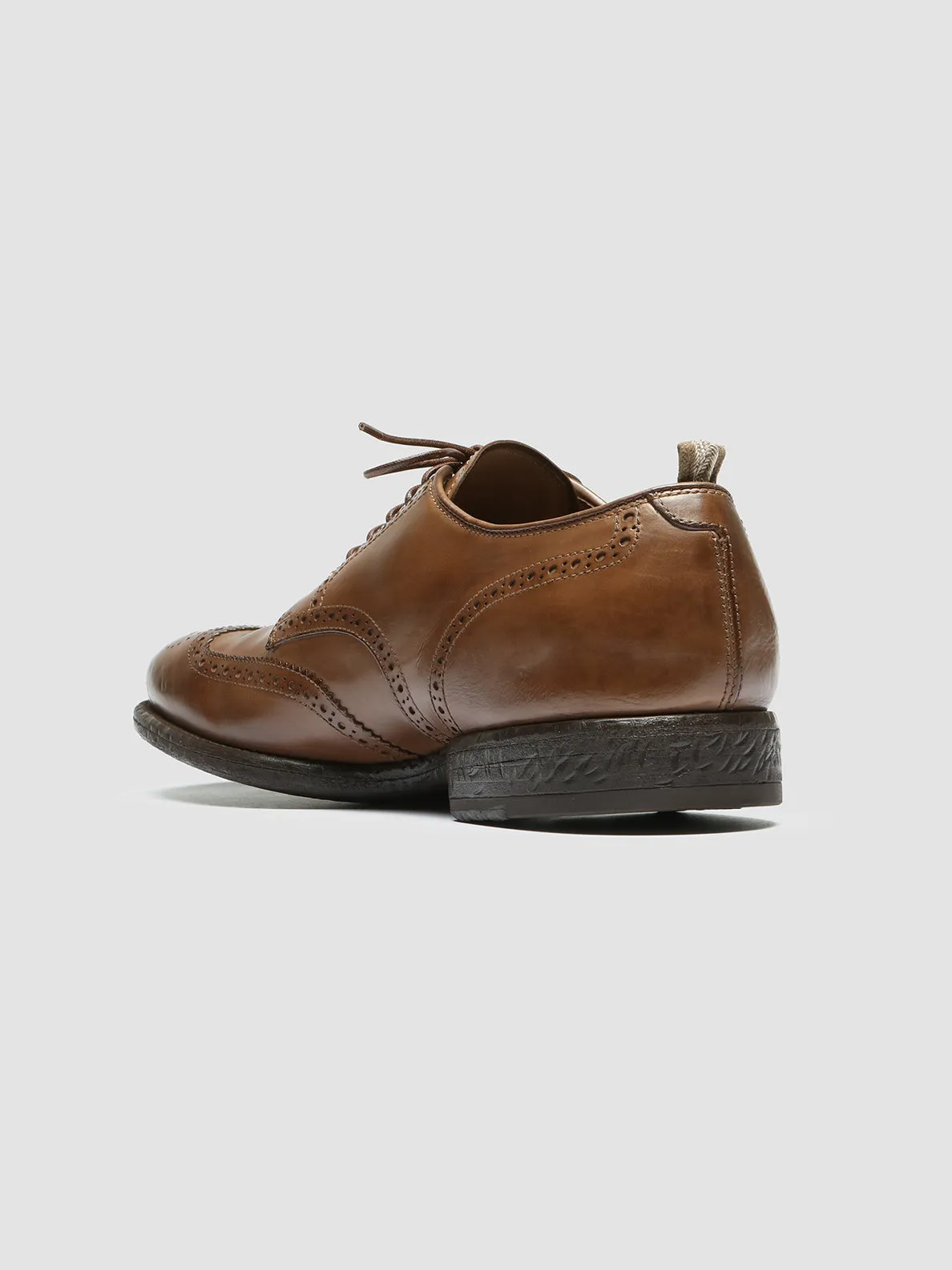 EMORY 015 - Brown Leather Derby Shoes