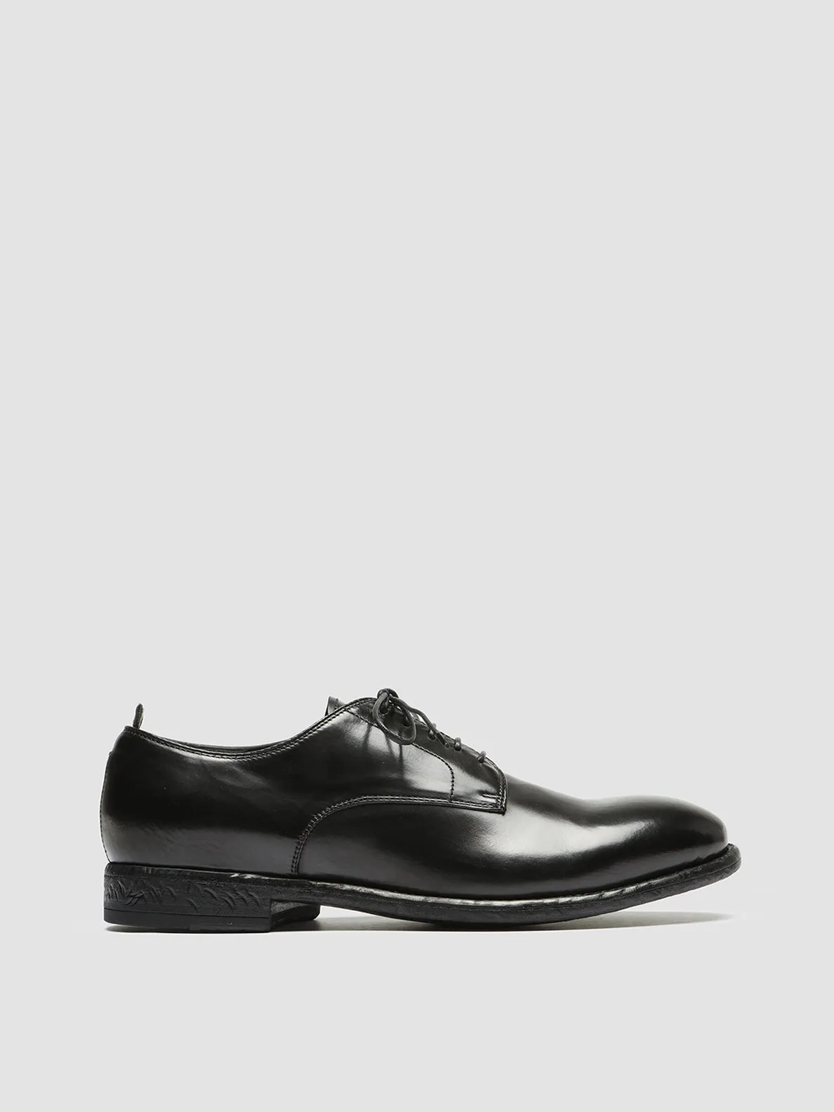 EMORY 022 - Black Leather Derby Shoes