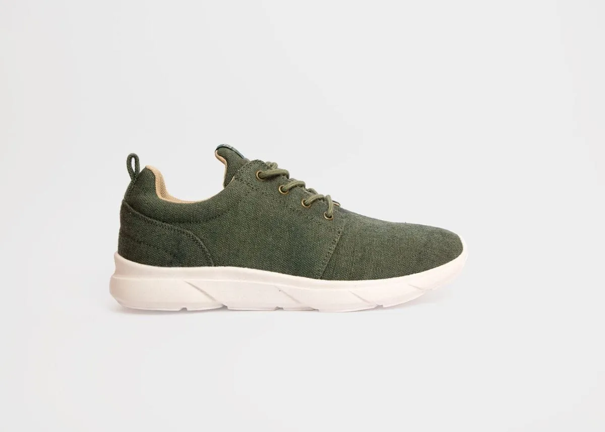 Explorer V2 Men's Vegan Hemp Trainers | Dark Green