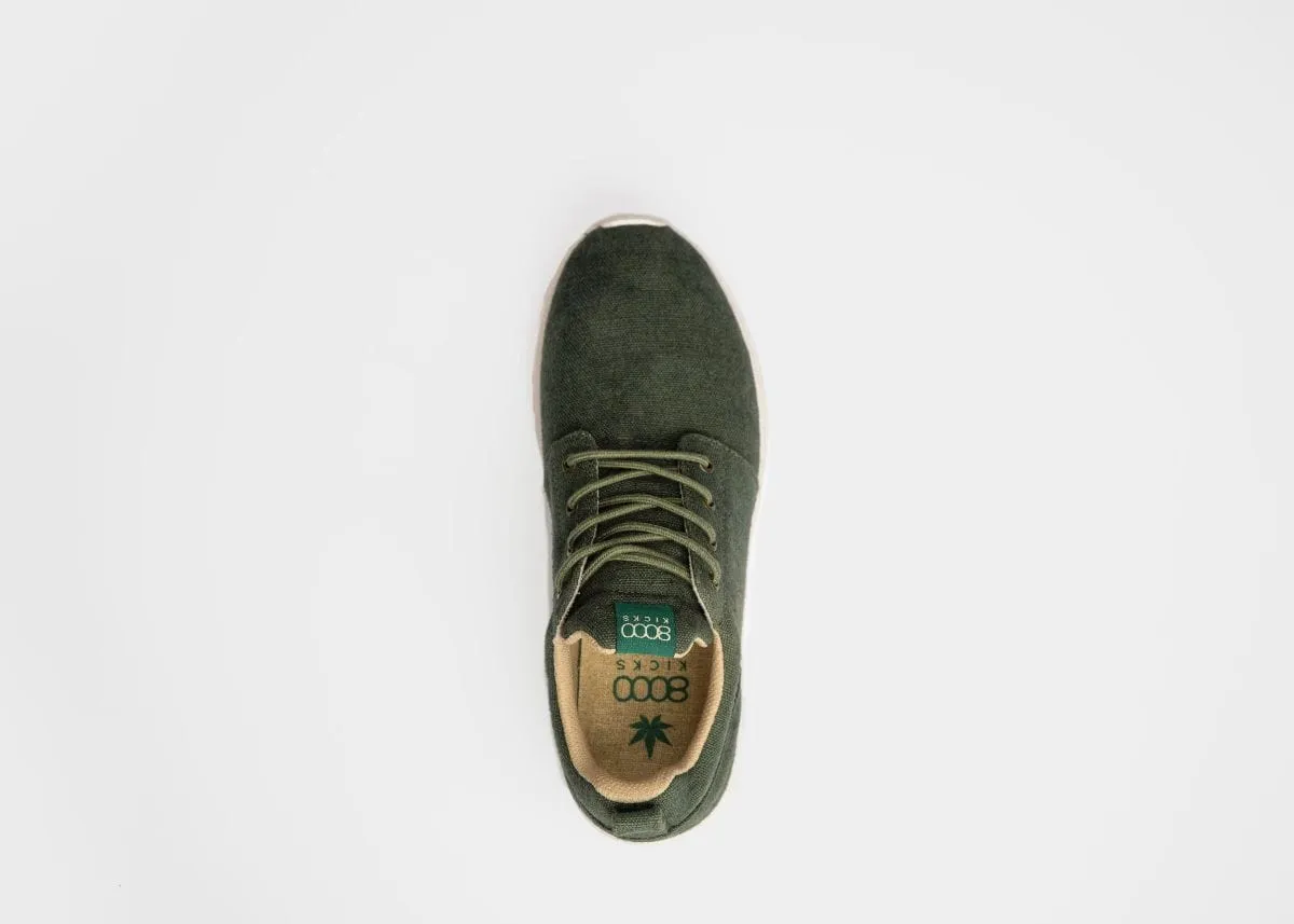 Explorer V2 Men's Vegan Hemp Trainers | Dark Green