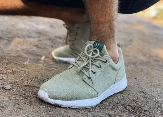 Explorer V2 Men's Vegan Hemp Trainers | Light Green