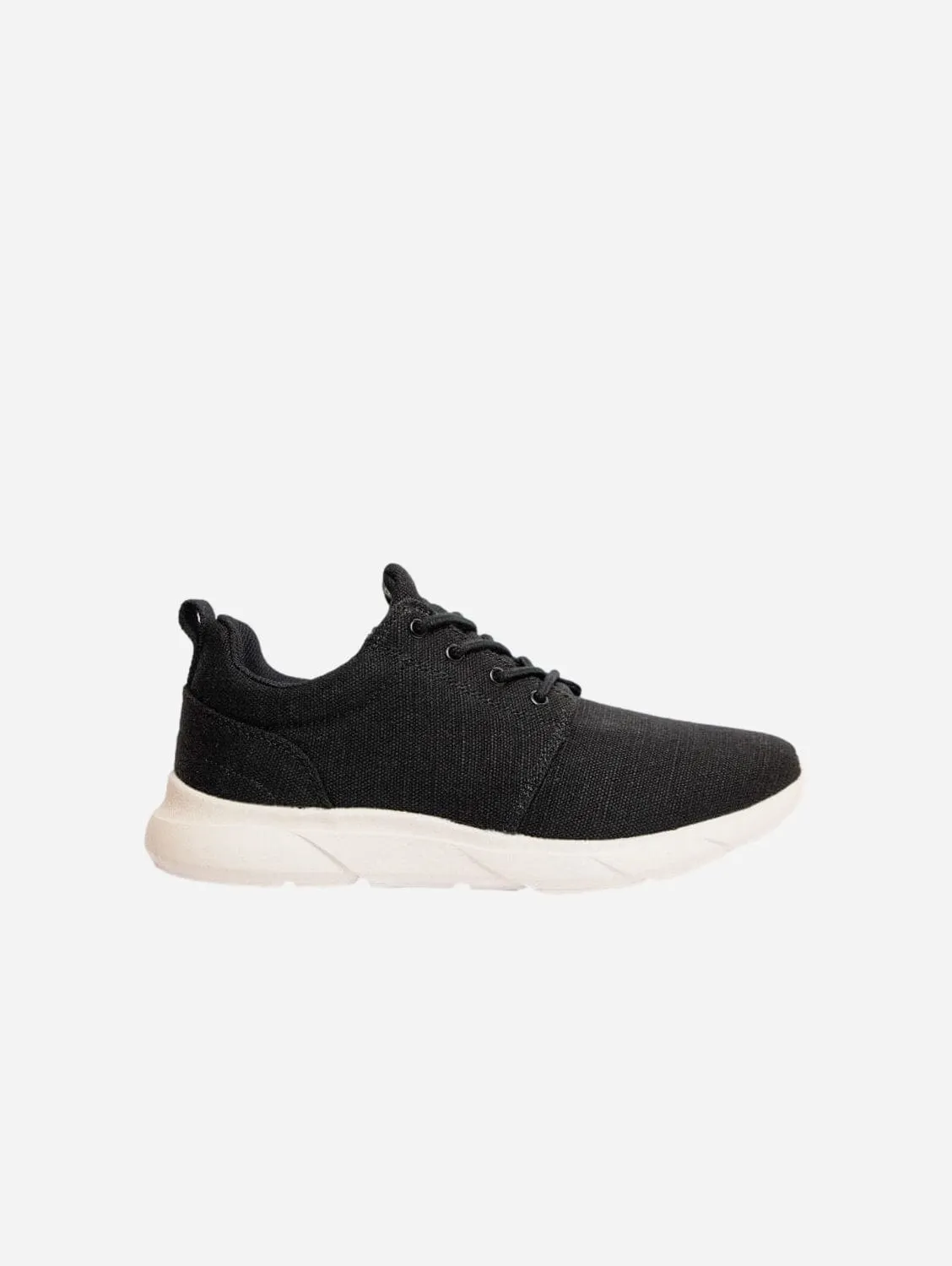 Explorer V2 Women's Vegan Hemp Trainers | Black & White