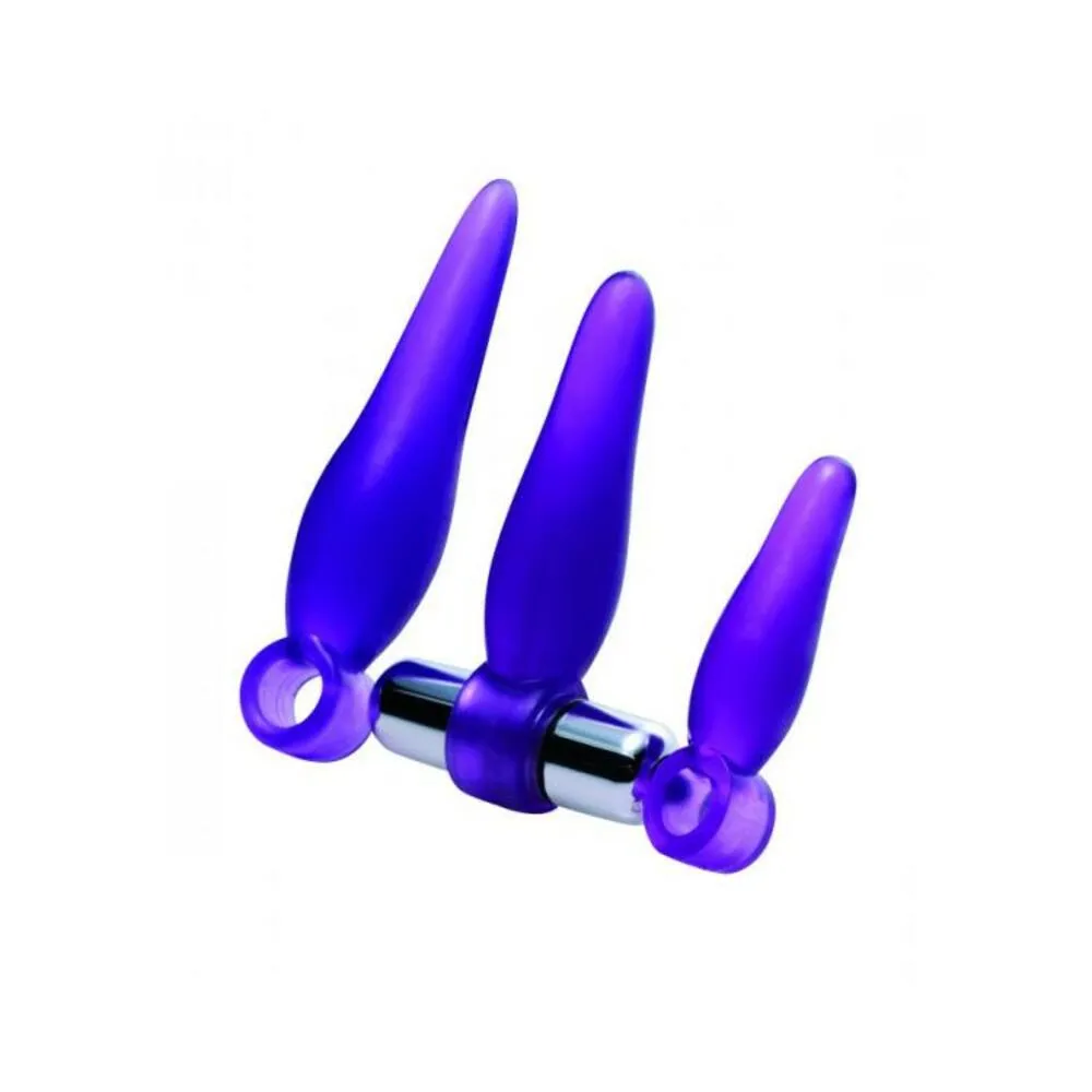 Fanny Fiddlers 3 Piece Finger Rimmer Set With Vibrating Bullet