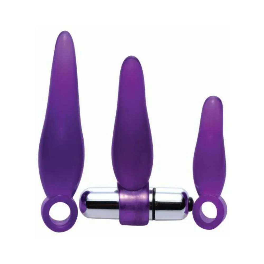 Fanny Fiddlers 3 Piece Finger Rimmer Set With Vibrating Bullet