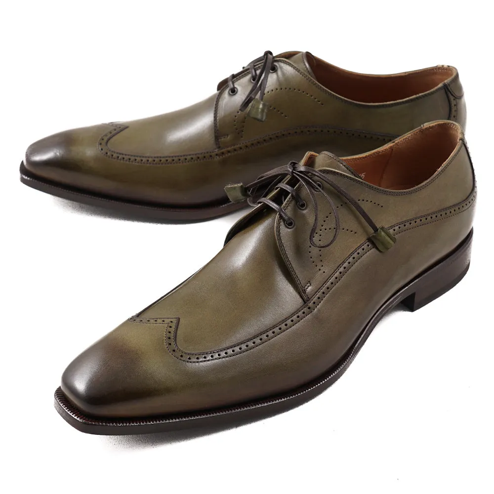 Franceschetti Derby in Antique Olive Green