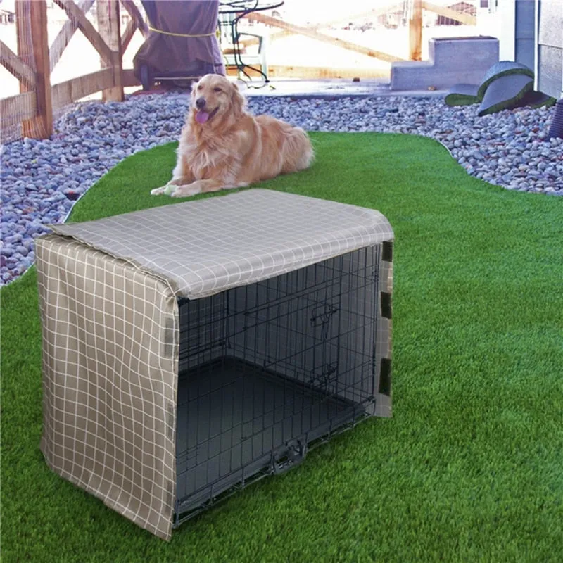 Funki Buys | Dog Crate Covers | Four Door Pet Cage Cover | Kennel Cover