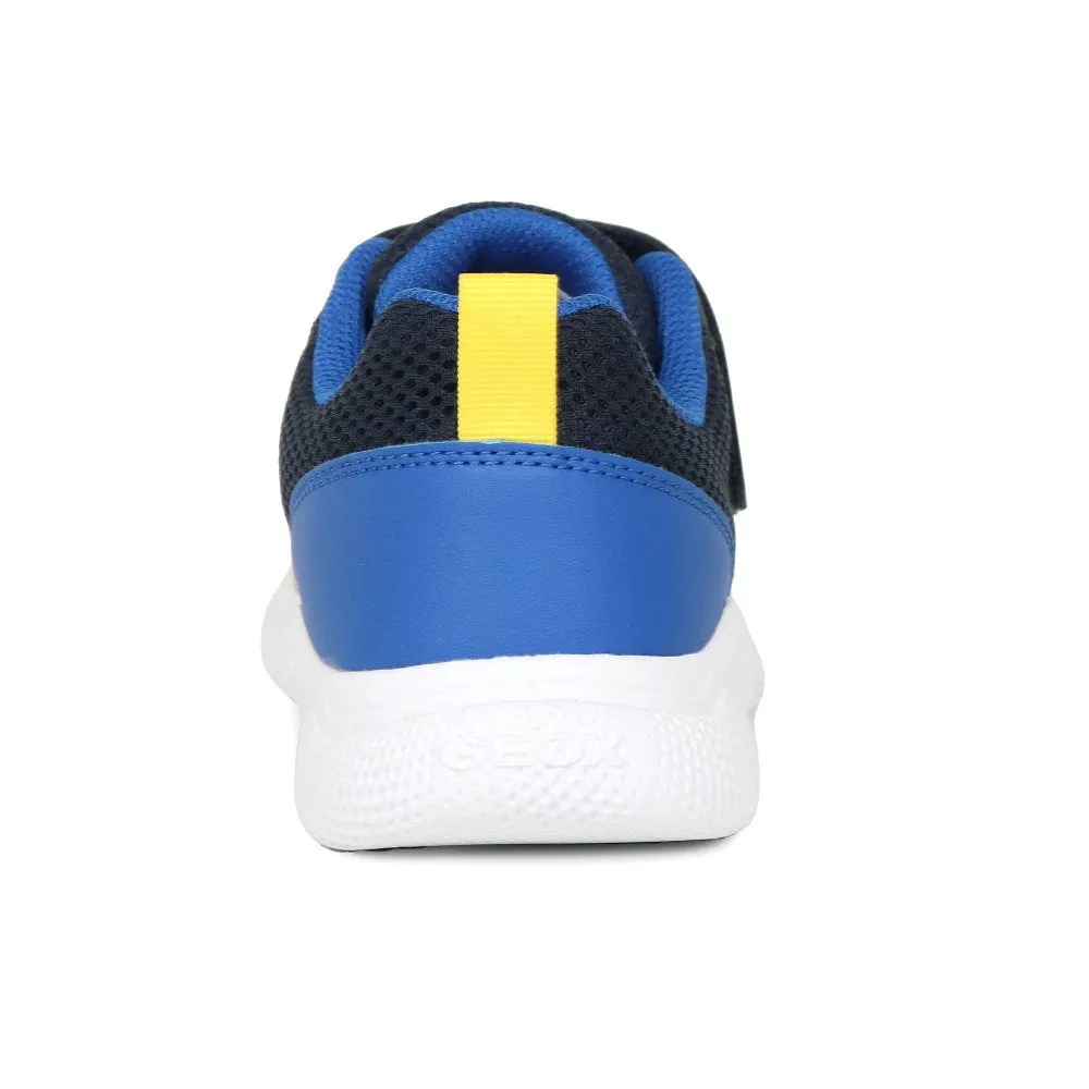 Geox J Sprintye Navy Royal Velcro Junior Trainers