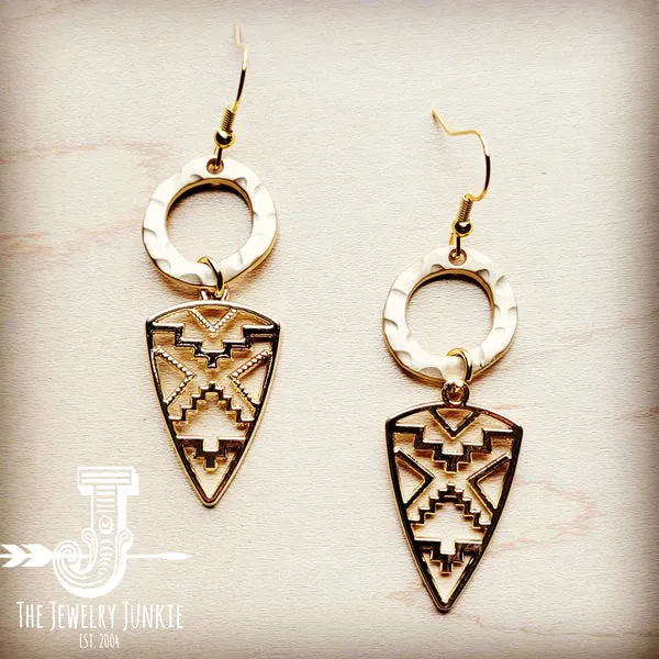 GOLD ARROW EARRINGS