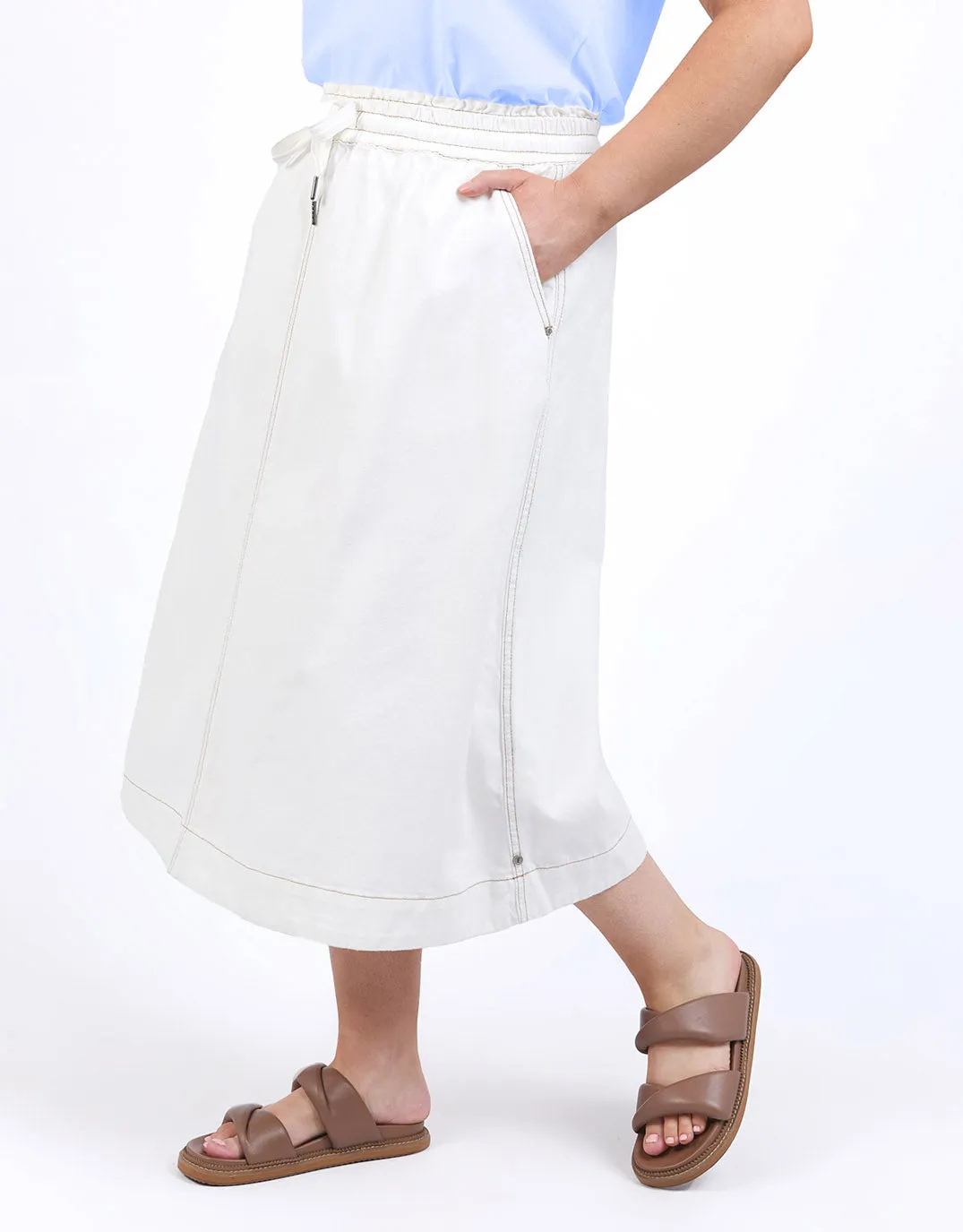 Greta Skirt - Vintage White