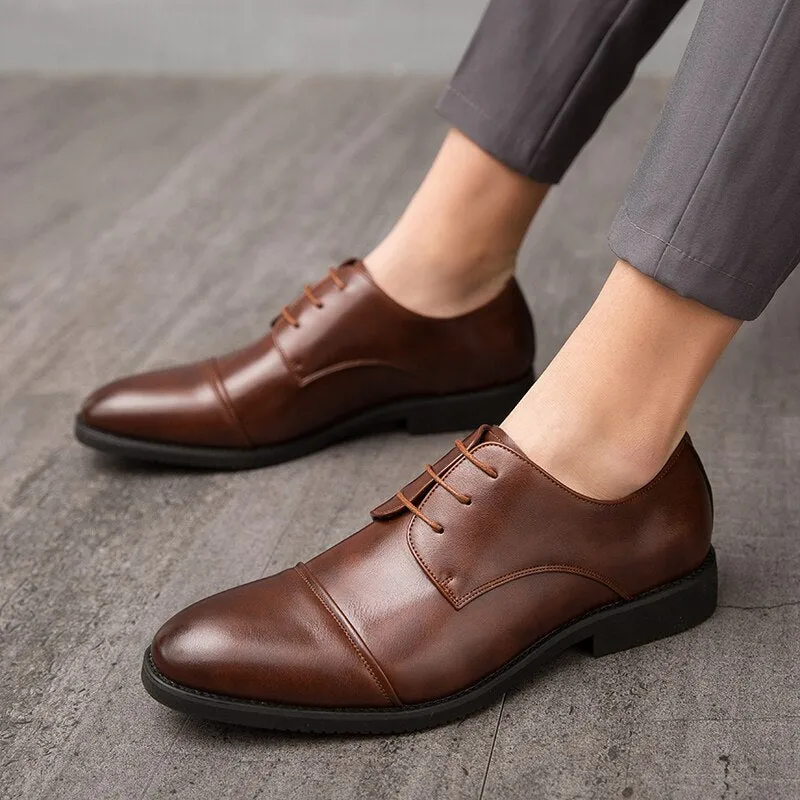 Hnzxzm Fashion Business Dress Men Shoes New Classic Leather Men'S Suits Shoes Fashion Wedding Dress Shoes Men Oxfords designer