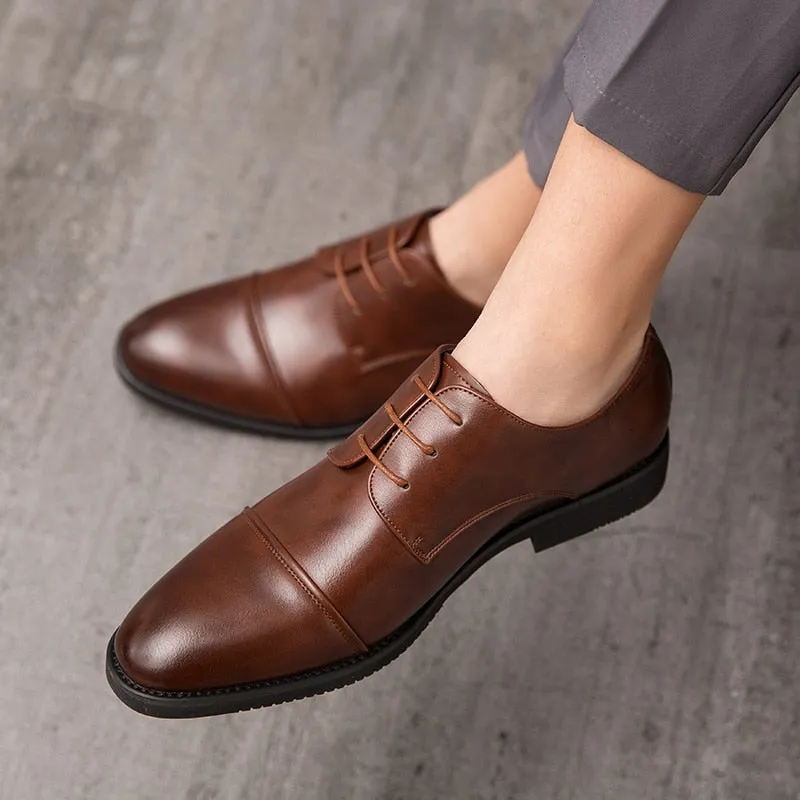 Hnzxzm Fashion Business Dress Men Shoes New Classic Leather Men'S Suits Shoes Fashion Wedding Dress Shoes Men Oxfords designer