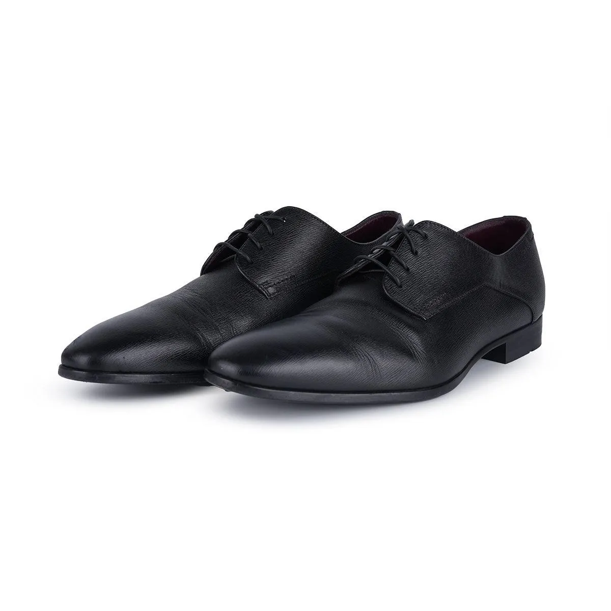 Hugo Boss Formal Lace Ups Leather Black Colour For Men