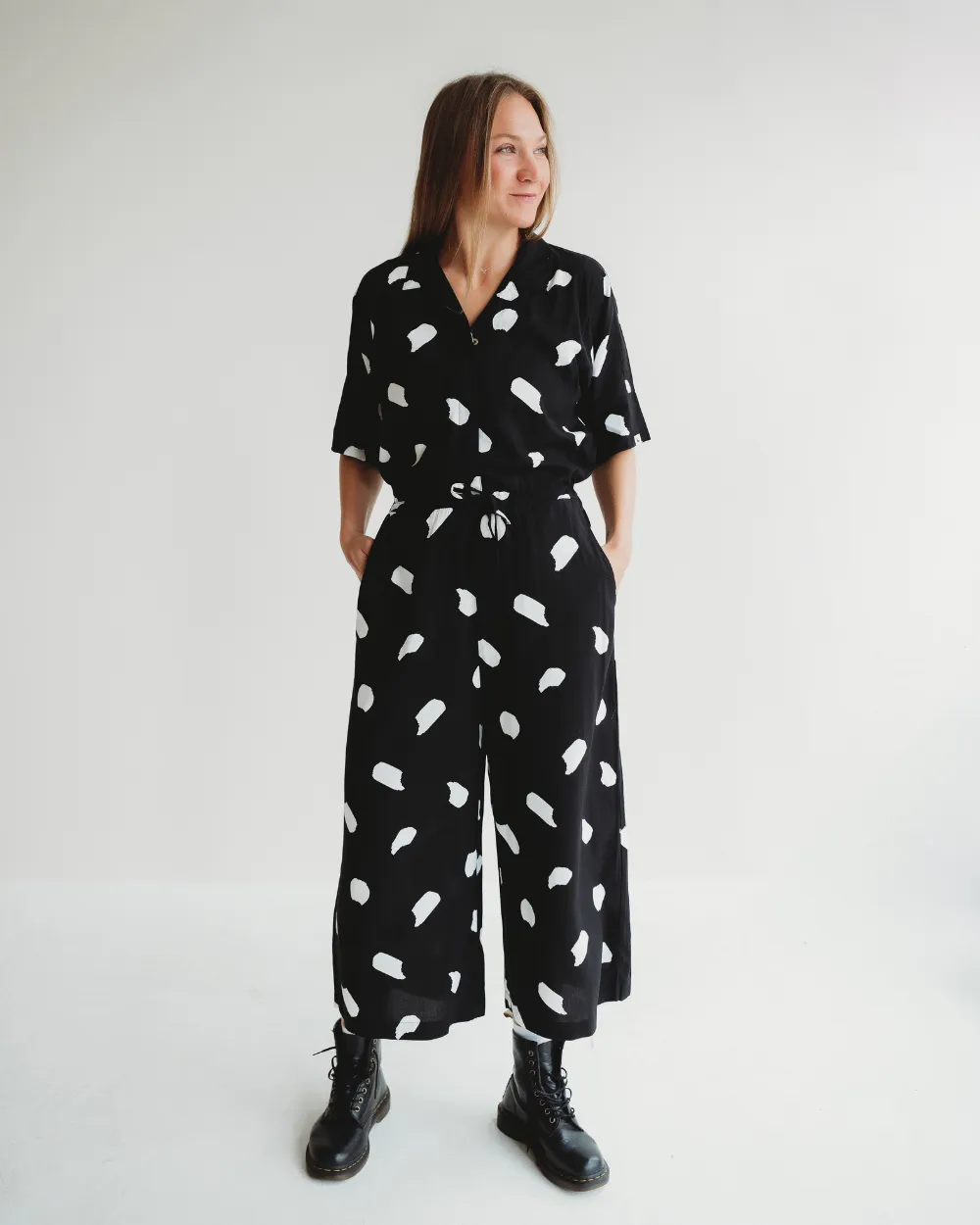 Iris Blizzard Print Jumpsuit