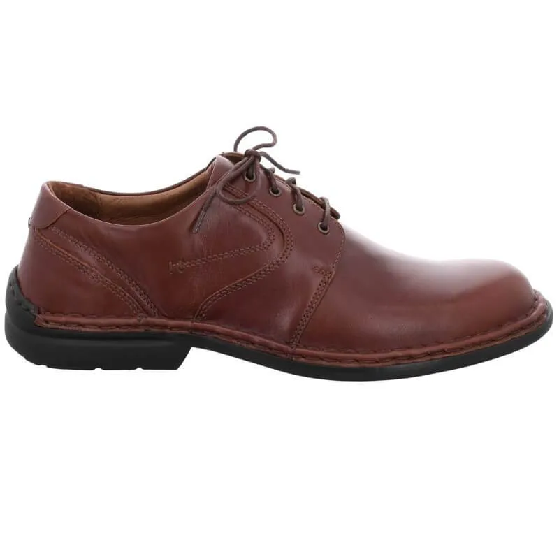 Josef Seibel Walt Brandy Mens Lace Up Smart Leather Shoes